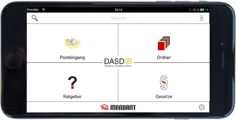DASD Go Mandant App | Kestins Kanzlei Organisation